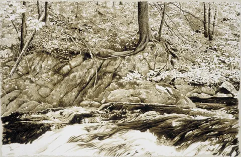 La rivière, panneau 3 de 6